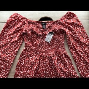 Off the shoulder Flower romper